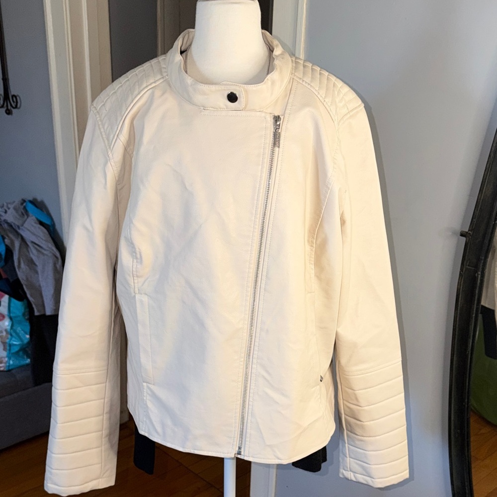 Bernardo Cream Bomber Jacket